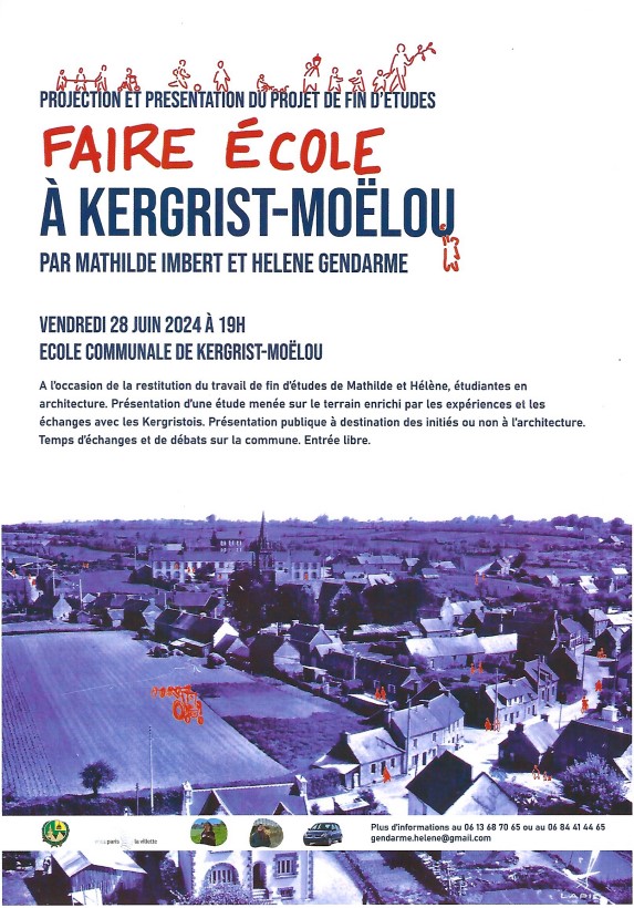 affiche faire ecole - Accueil - Kergrist-Moëlou